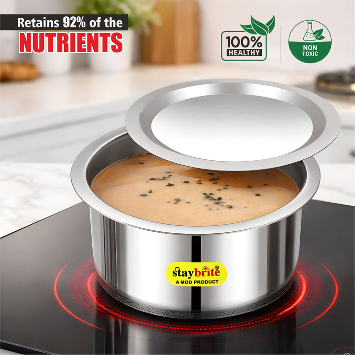 Triply Tope – 3-Ply Stainless Steel Tope for Fast, Even &amp; Healthy Cooking