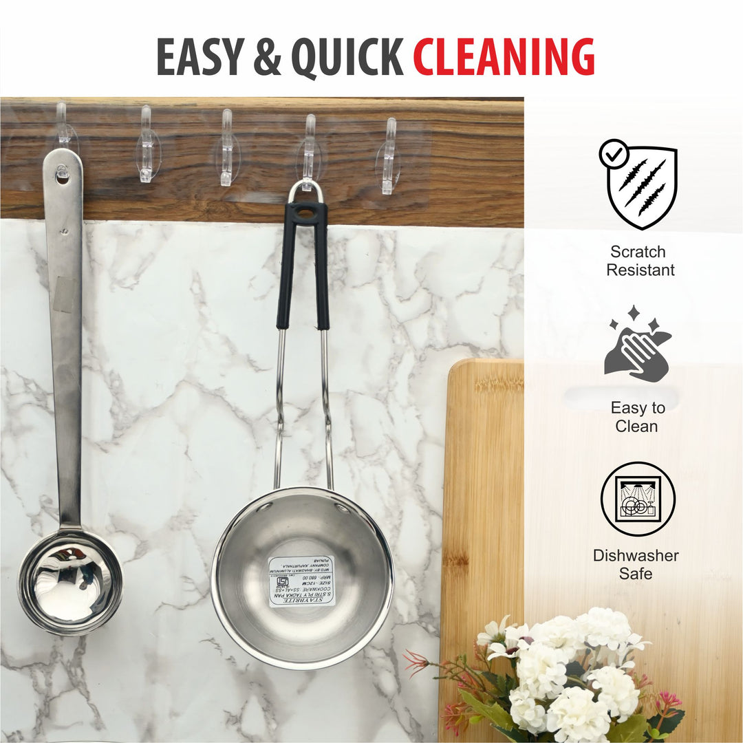 Triply Tadka Pan 2.5 mm – 3-Ply Stainless Steel Tadka Pan for Quick &amp; Even Tempering