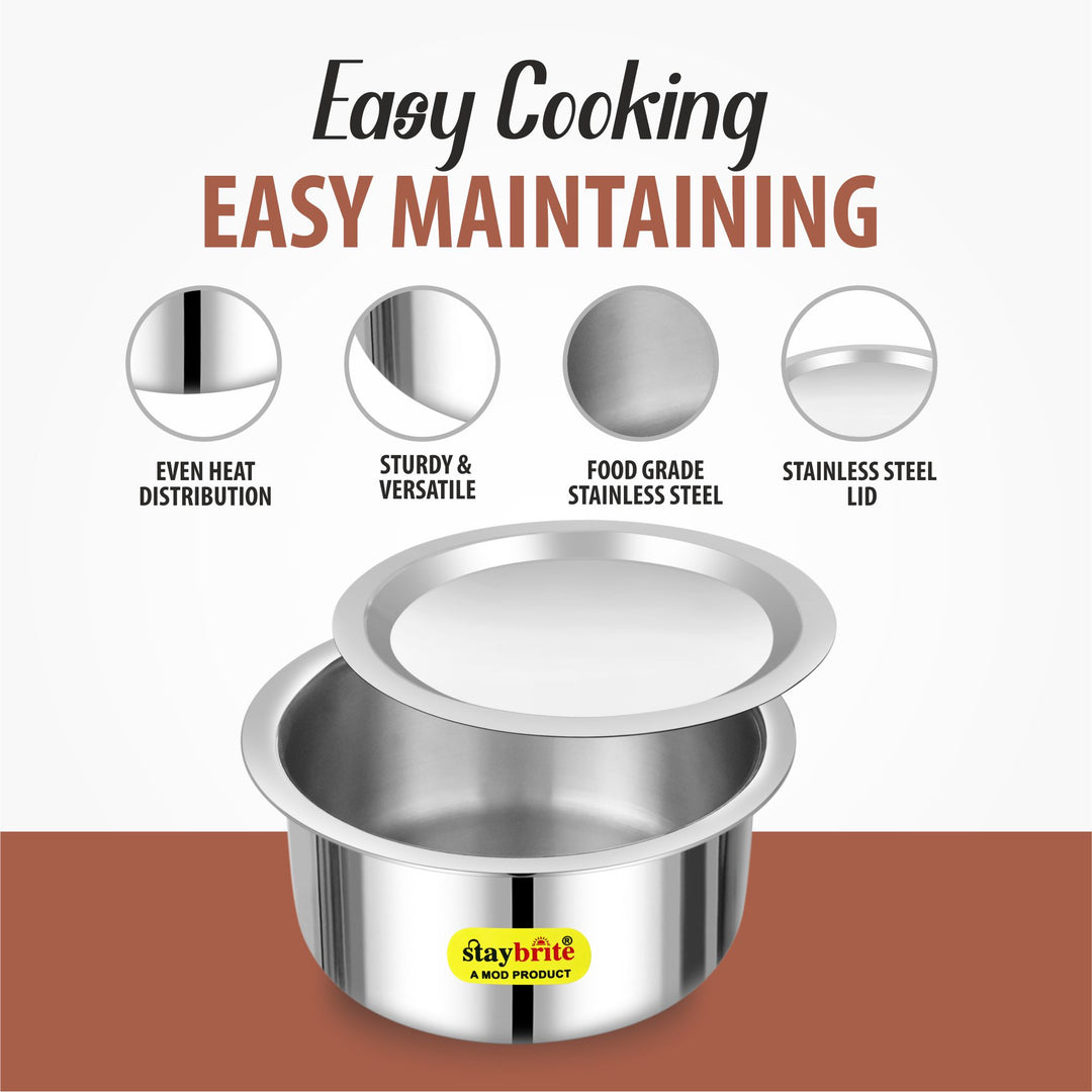 Triply Tope – 3-Ply Stainless Steel Tope for Fast, Even &amp; Healthy Cooking