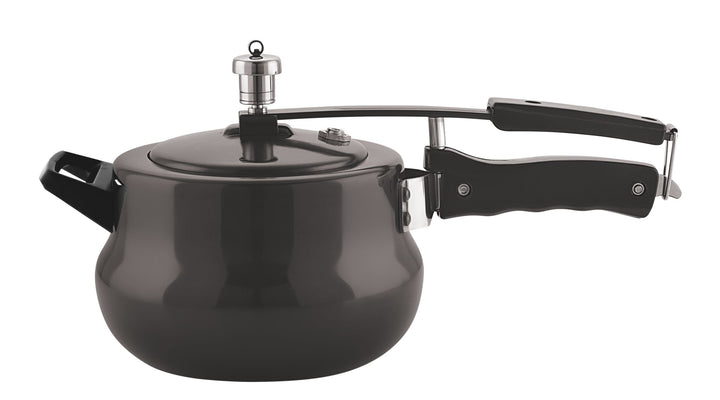 Hard Anodized Matki Pressure Cooker | Thick Bottom, Fast and Nutritious Cooking for Indian Kitchen