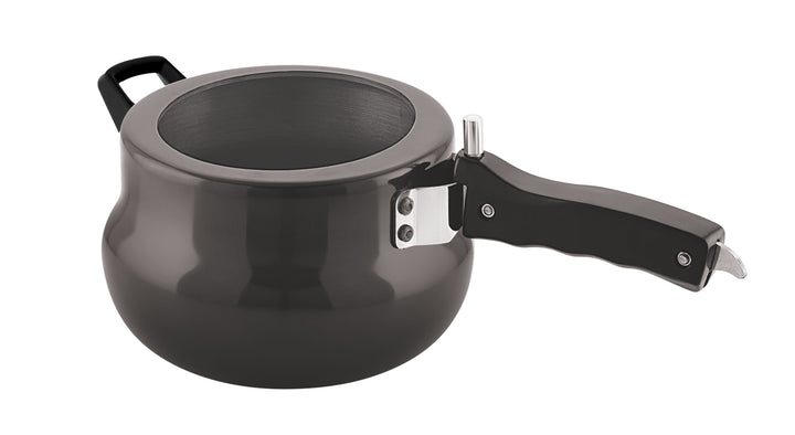 Hard Anodized Matki Pressure Cooker | Thick Bottom, Fast and Nutritious Cooking for Indian Kitchen