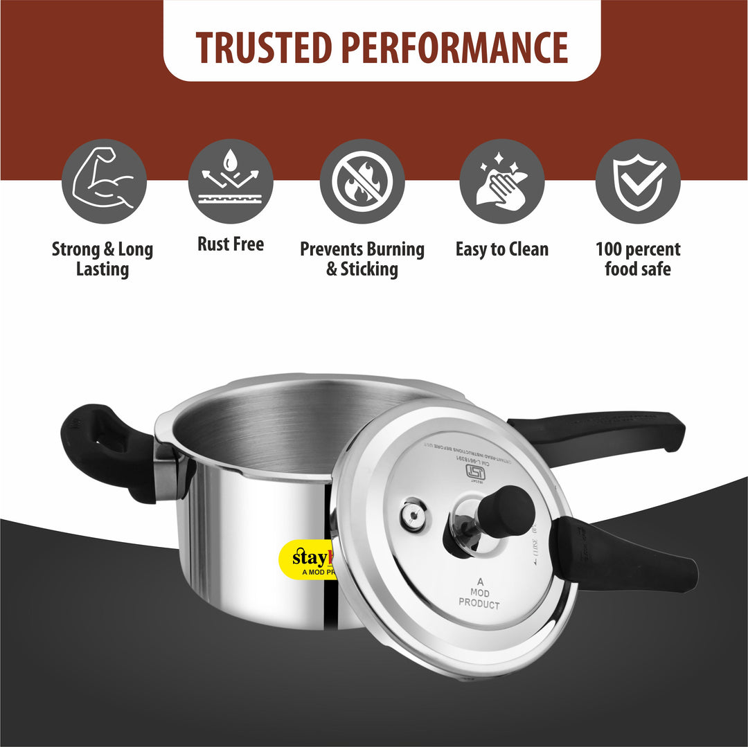 Triply Outer Lid Pressure Cooker | Fast &amp; Healthy Cooking