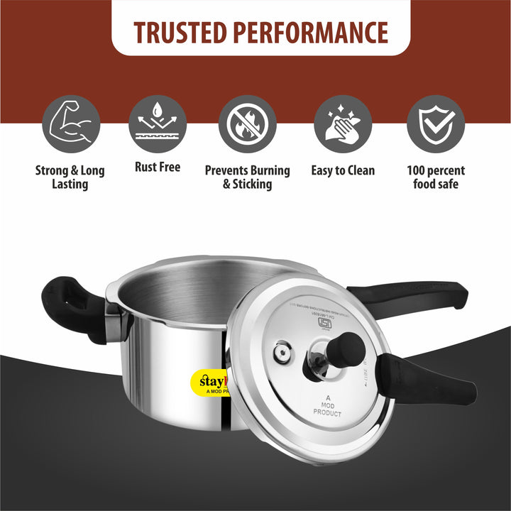 Triply Outer Lid Pressure Cooker | Fast &amp; Healthy Cooking