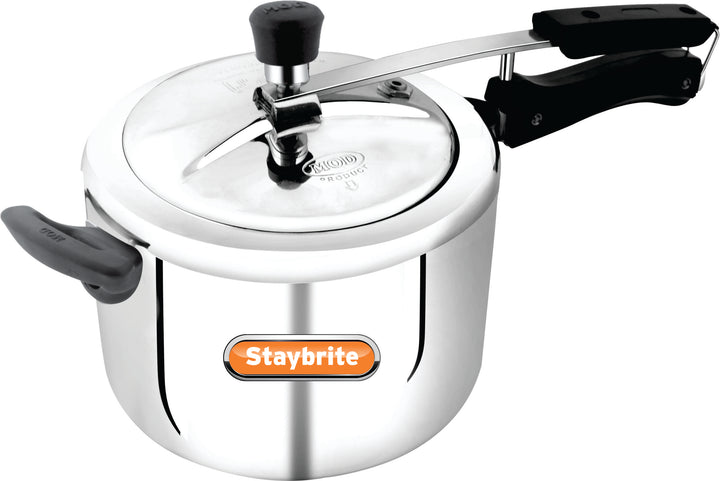 Triply Classic Pressure Cooker | Tri-Ply Stainless Steel Outer Lid Cooker for Fast &amp; Healthy Cooking | Induction &amp; Gas Compatible