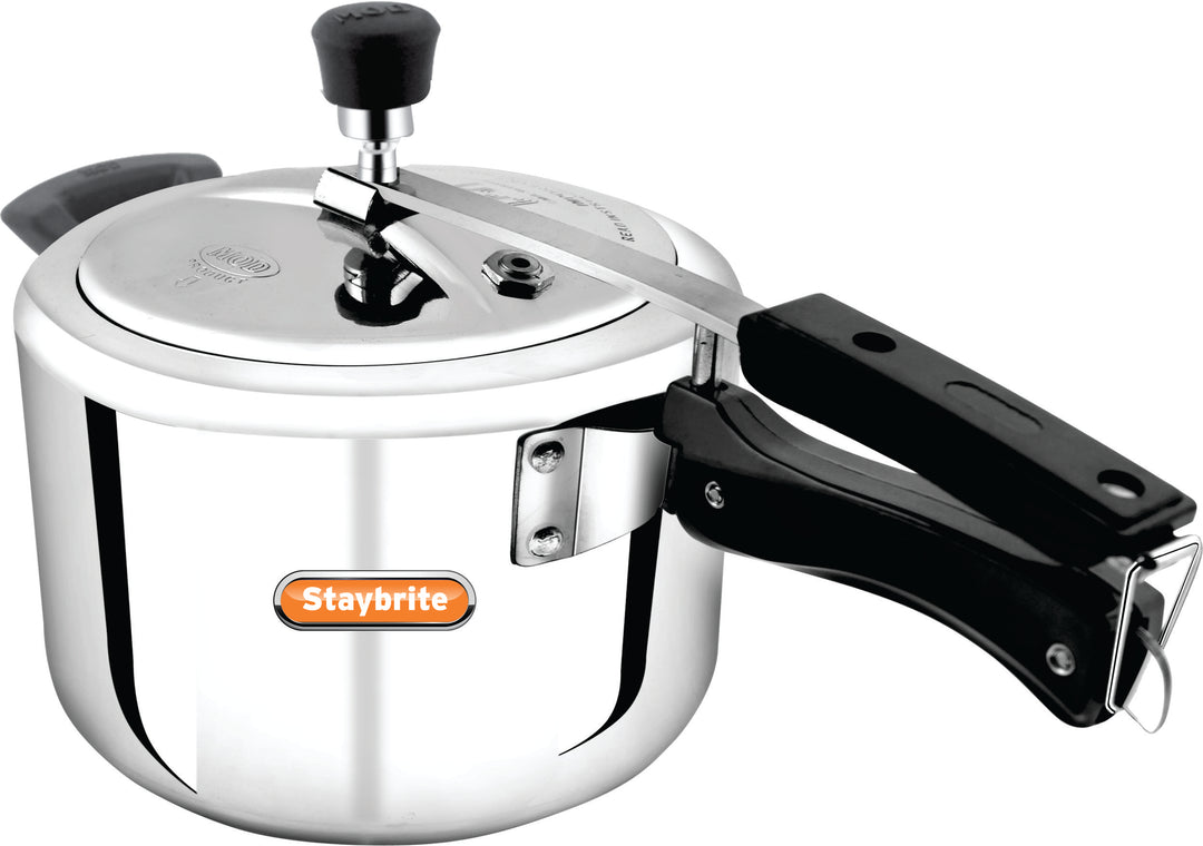 Triply Classic Pressure Cooker | Tri-Ply Stainless Steel Outer Lid Cooker for Fast &amp; Healthy Cooking | Induction &amp; Gas Compatible